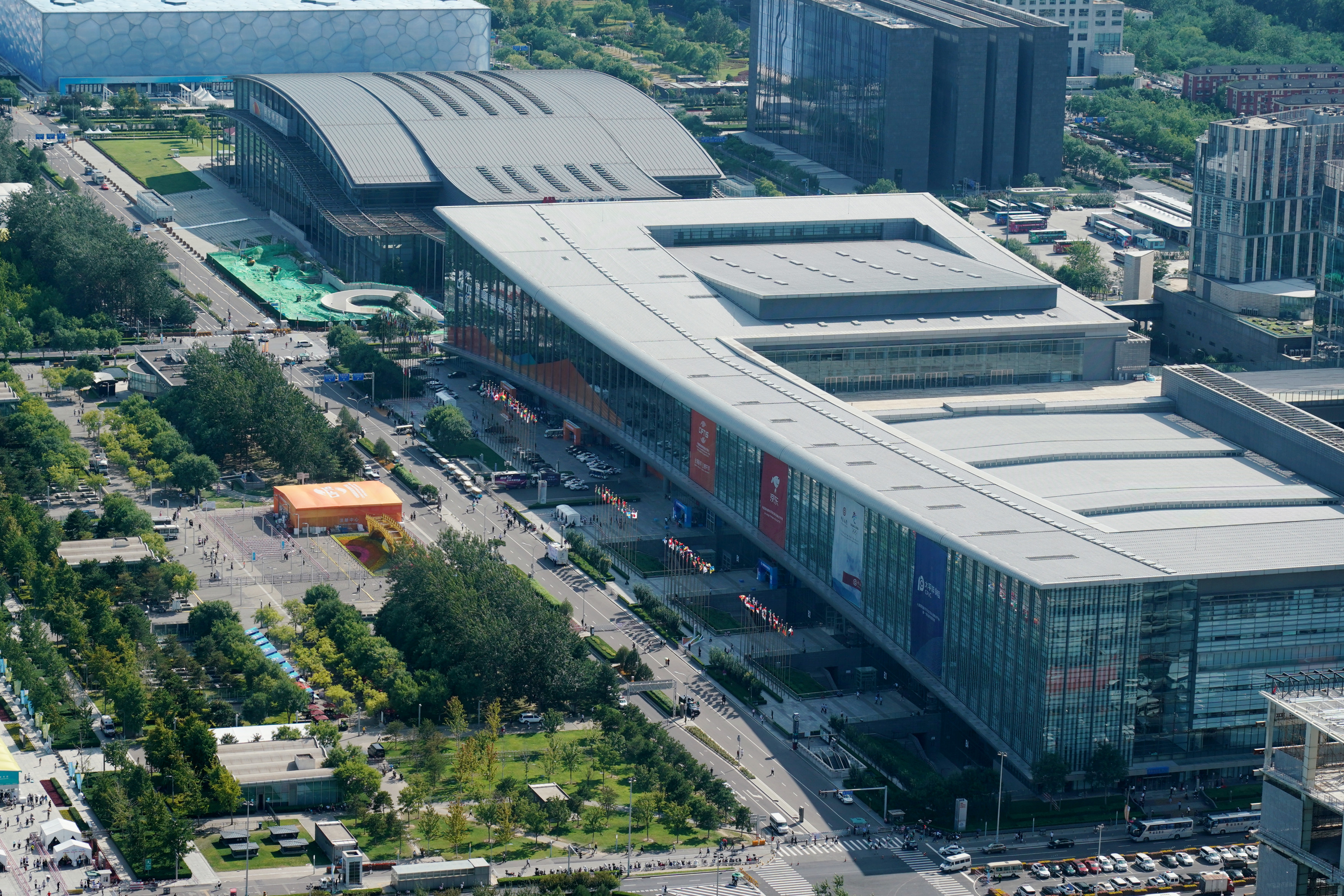 這是9月9日拍攝的北京國家會議中心。新華社 這是9月9日拍攝的北京國家會議中心。新華社